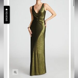 Halston Cassandra Sequined Evening Gown